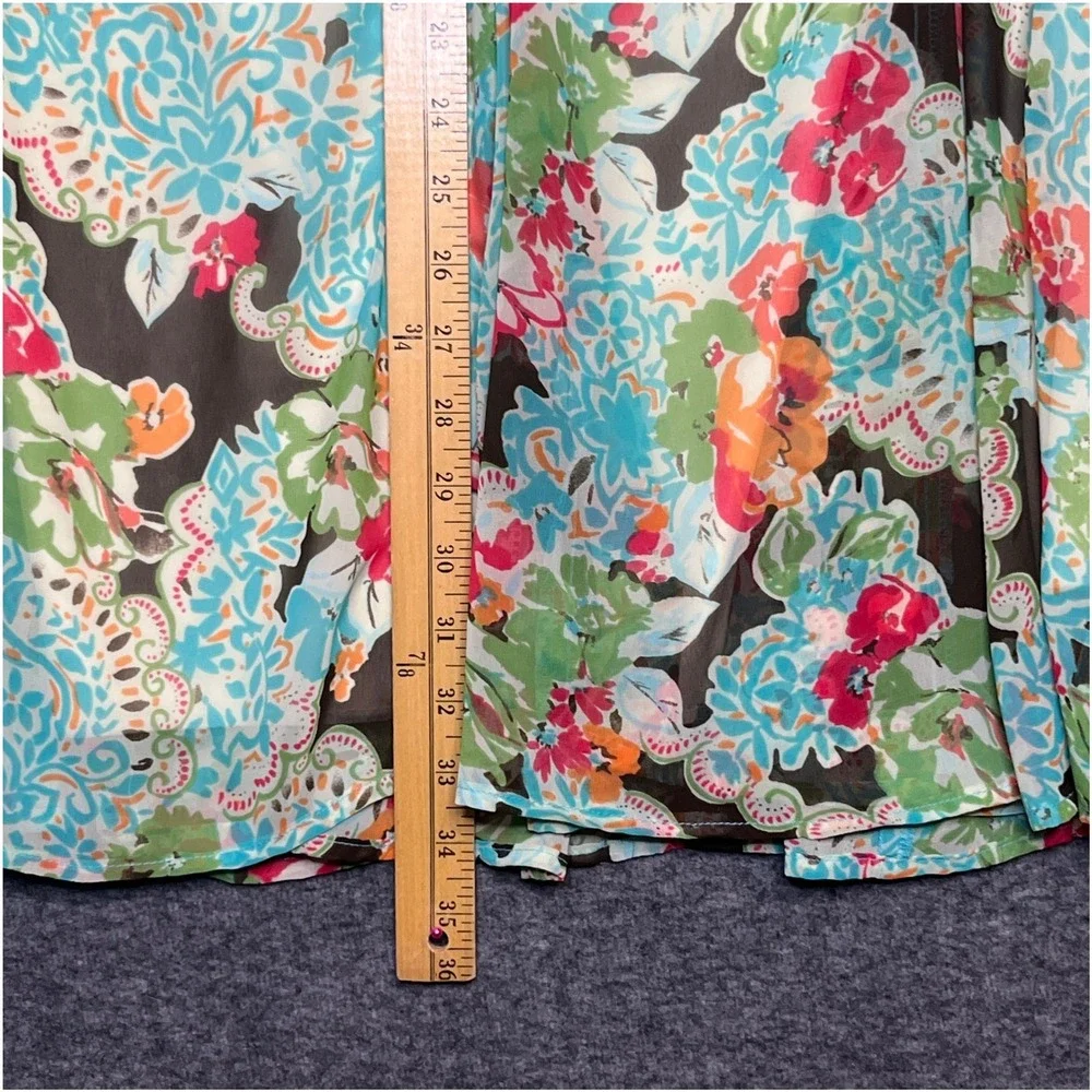 Cato Woman Floral Maxi Skirt Womens 22/24W Boho Cottagecore Flowy Pull On Summer
